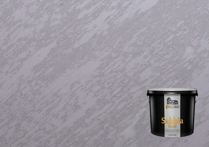 Sabbia Gold (Сабия Голд) декоративное покрытие (эффект песчаных бурь с золотым перламутром). Белое золото
